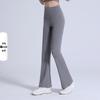 Women's High-Waist Flared Yoga Pants - Quick-Dry, Moisture-Wicking, High Elasticity, Anti-Curling, Nude Feel.