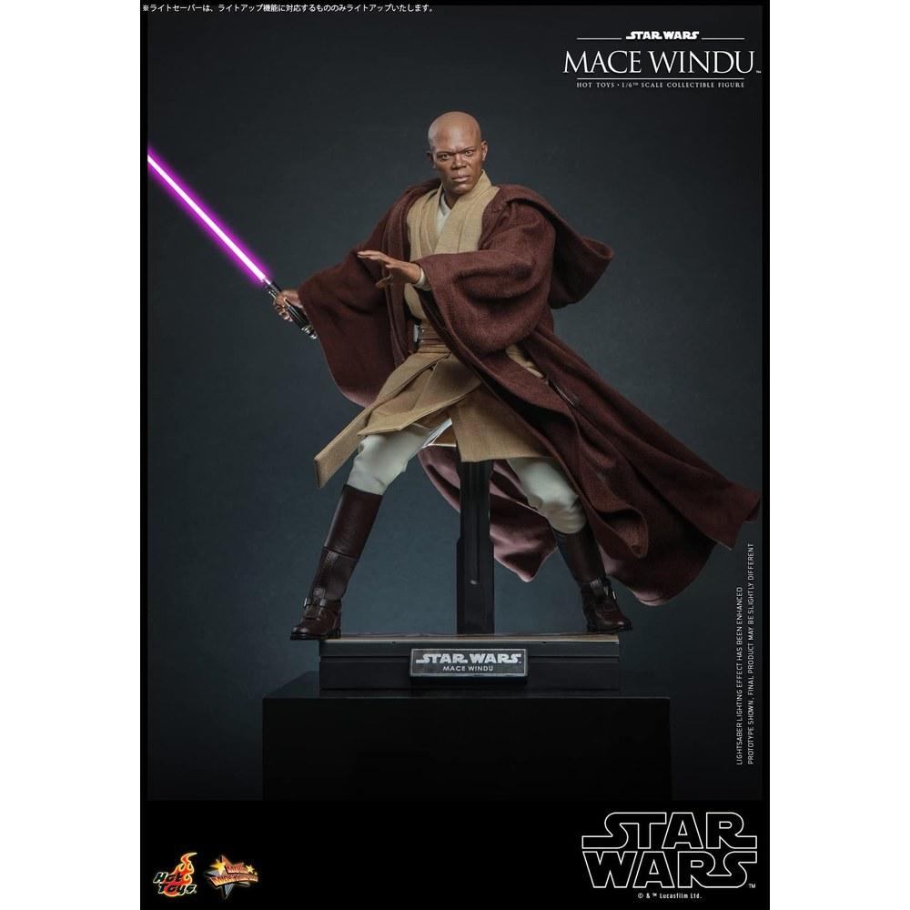 Hot Toys Movie Masterpiece Star Wars Episode II Attack of the Clones Mace Windu 1/6 Scale Figure