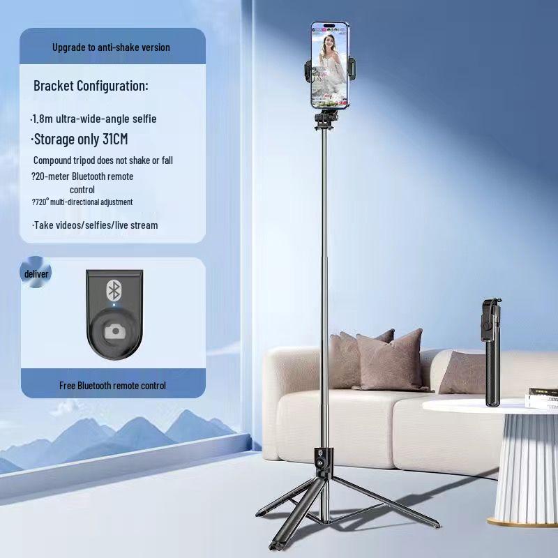 Universal Multifunctional Bluetooth Selfie Stick Tripod for Mobile Phones
