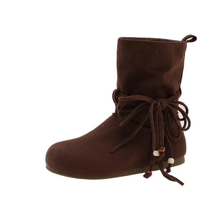 [Amano] Martin boots women's 2025 new autumn fashion retro foreign style brown thin Boken boots