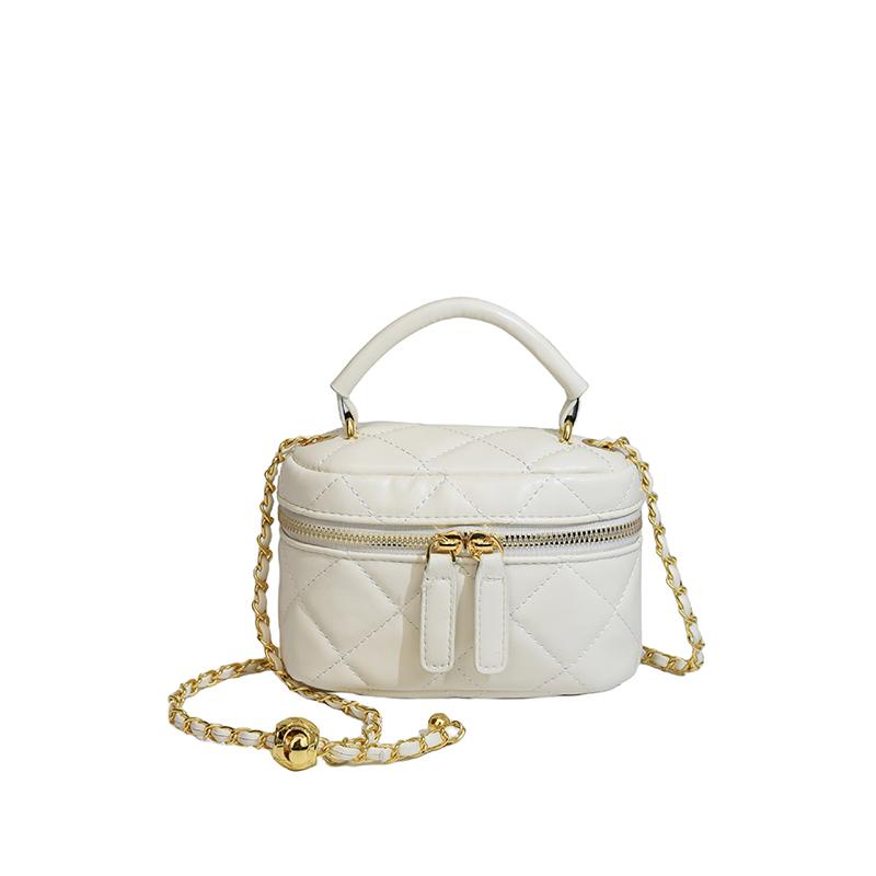 Bolso bandolera ligero de lujo con minicadena, pequeño, cuadrado, informal, sencillo, con diseño a cuadros, bonito y fresco para mujer.