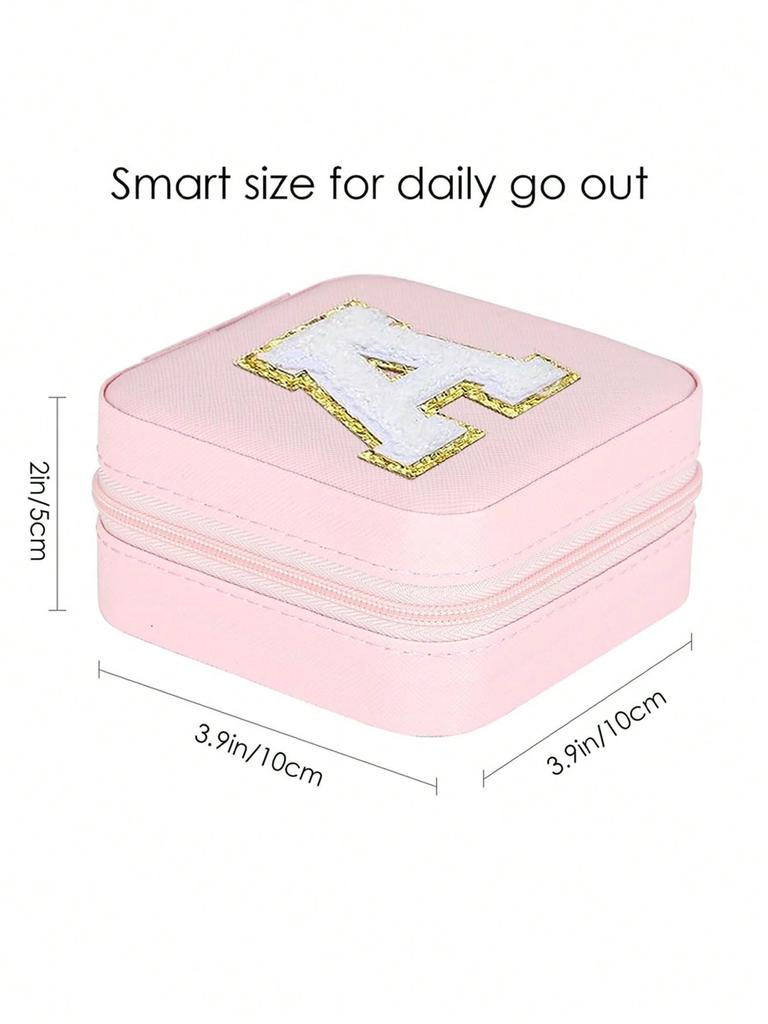 New creative letter jewelry box portable travel ring necklace earrings stud earrings earrings earrings earrings storage box-liu