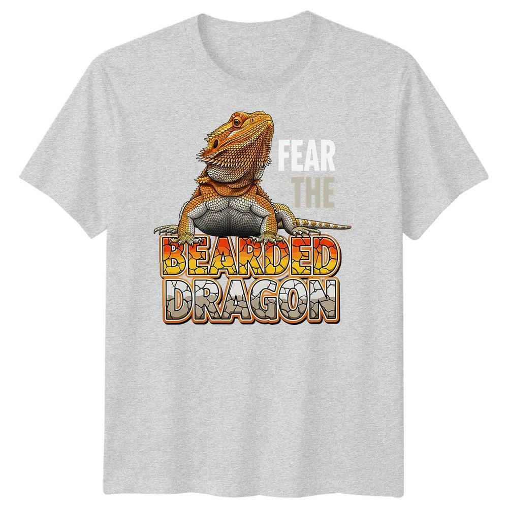 Fear The Bearded Dragon Reptiles Animals Mens TShirt