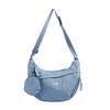 Minimalist Nylon Solid Color Dumpling Bag With Internal Pouch For School And Work