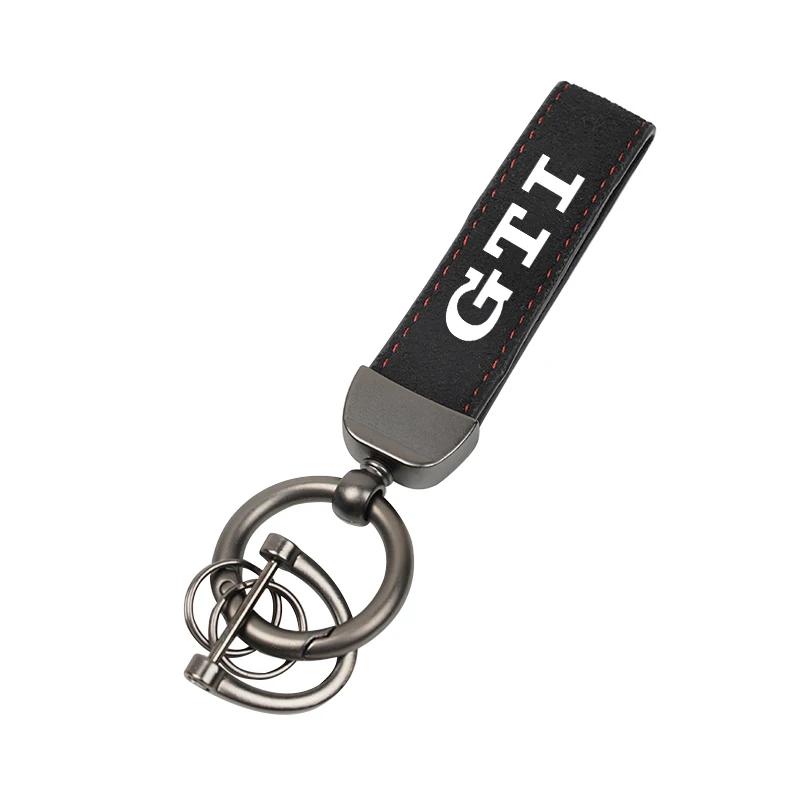 VEMZG1 2026 Hot For VW VOLKSWAGEN Car Tire Wheel Valve Caps Cover Suede Car Key Chain Ring Keychain For VW GTI Scirocco Polo T5 Passat