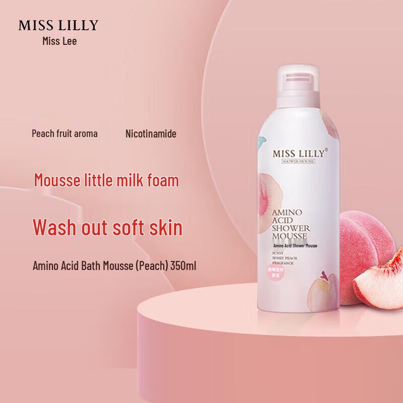 Miss Lilly Peach Mousse Foaming Shower Gel