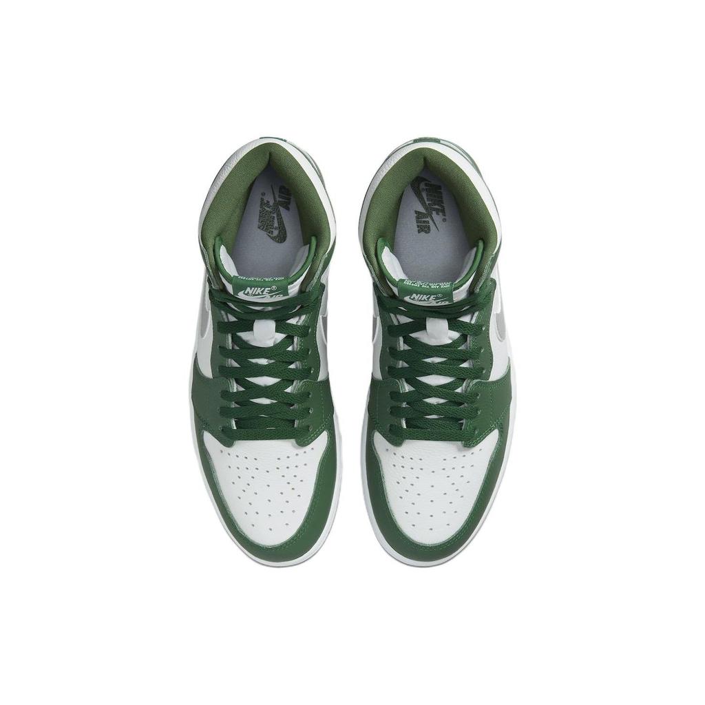 Air Jordan 1 Retro High OG Gorge Green Unisexové tenisky Metalicko-stříbrná Bílá DZ5485-303