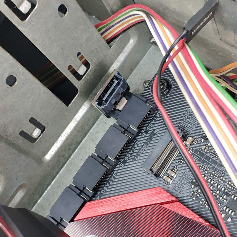 SATA 7Pin Female To 7pin Male 90 Degree Angle Elbow Adapter 6Gbps Up /Down Mainboard Motherboard for Desktops SSD HDD