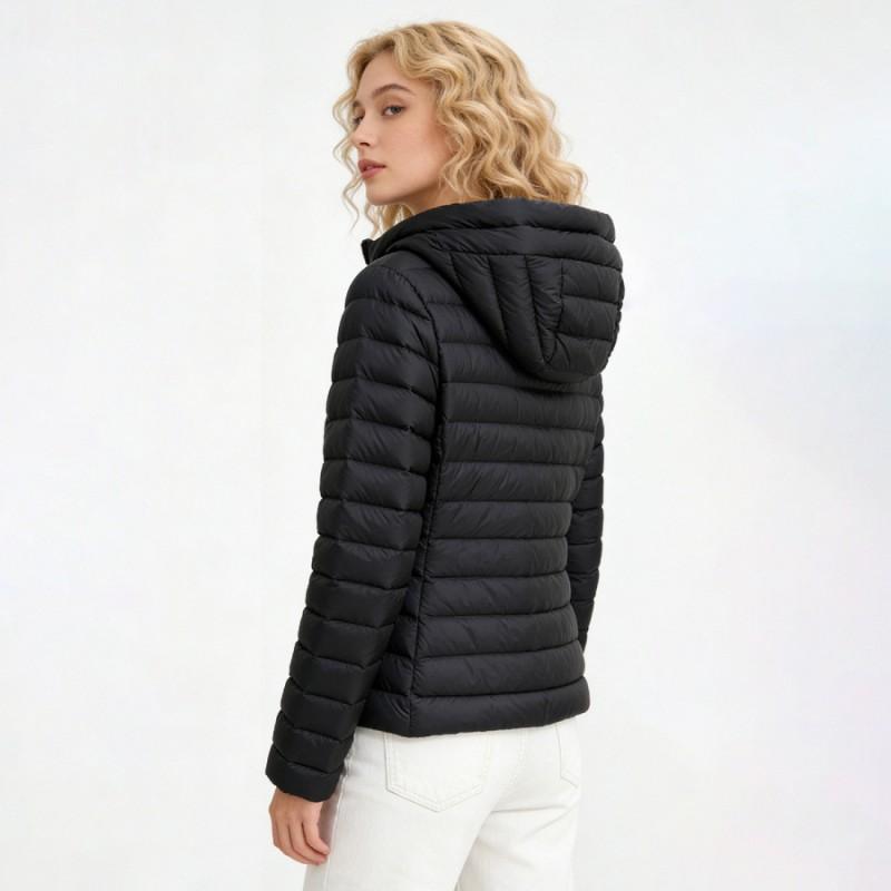 Womens Lightweight Hooded Down Jacket 90% Duck Fill Warm Slim Fit Winter Coat Daily Wear