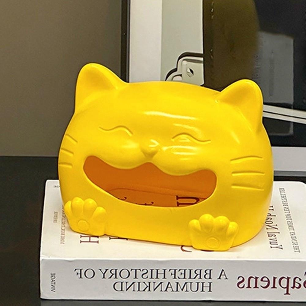 Model Toy Cat Tissue Box Collectible Animal Napkin Holder Napkin Storage Box  Birthday Gift