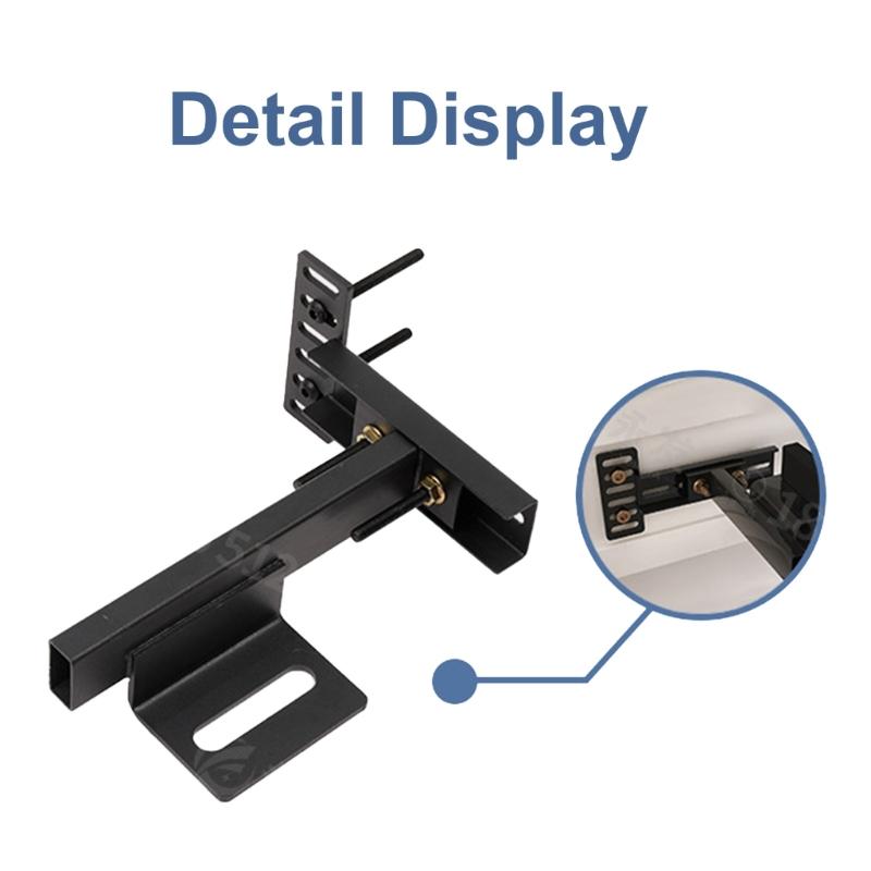 Practical Sturdy Carbon Steel Headboard Brackets Accessory for Adjustable Bed Base and Wall Mounted Easy Installion