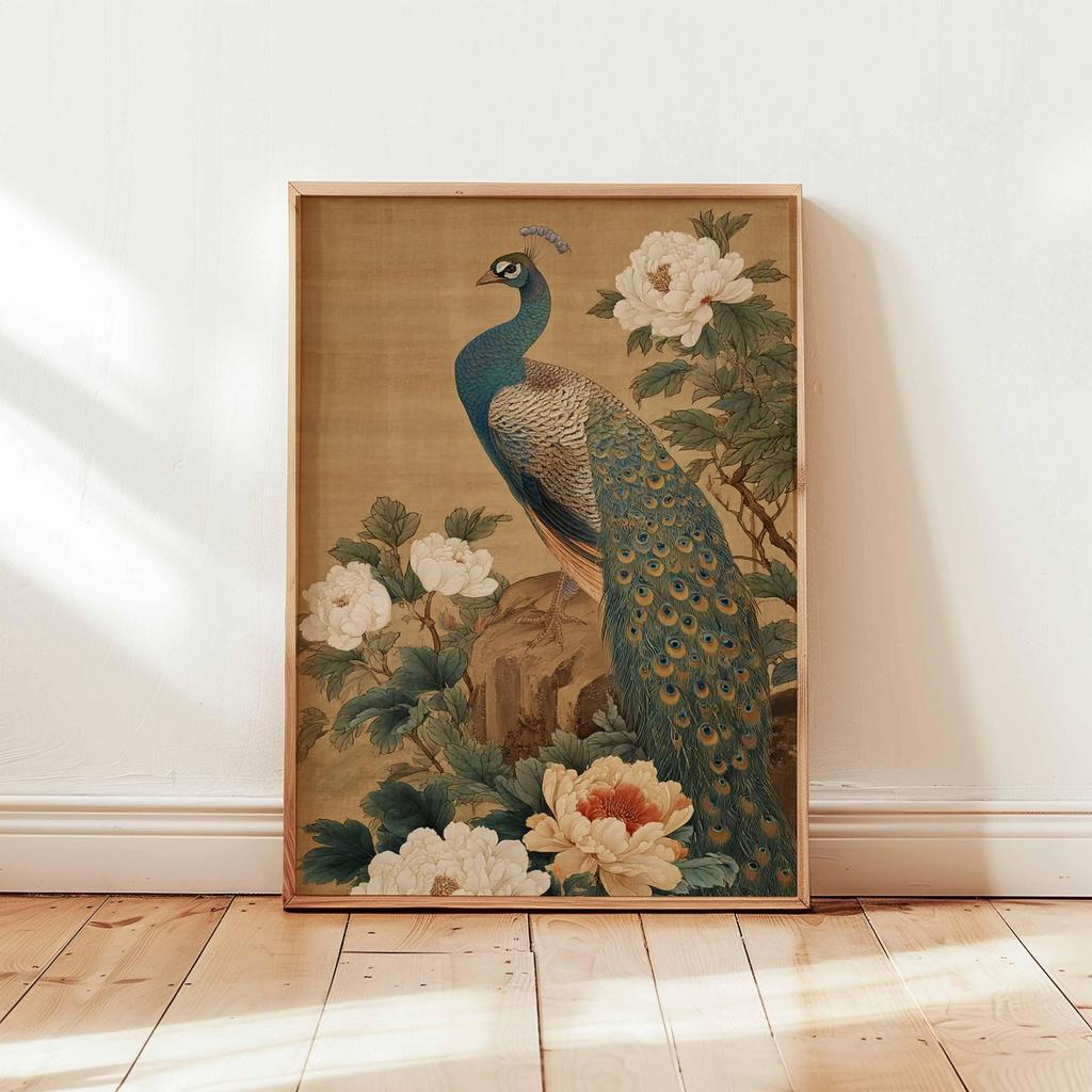 Cranes Flying Poster, Japanese Art Print, Traditional Ink Painting, Elegant Bird Art, Nature Wall Decor Oriental Landscape Decor