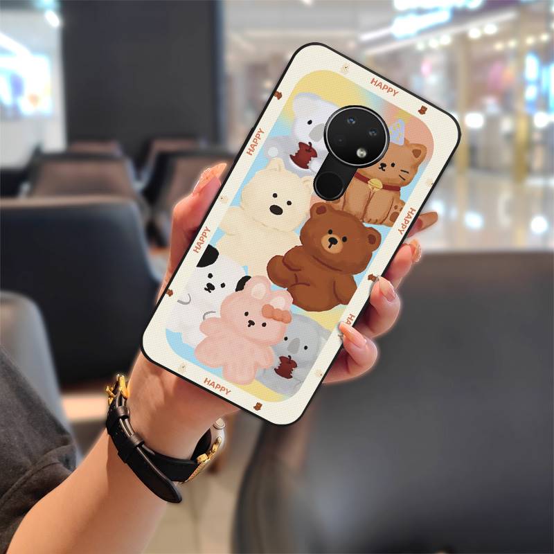 Dirt-resistant Durable Phone Case For Nokia 6.2/7.2 Silicone Anti-knock Graffiti Anti-dust Cartoon Phone Pouch Soft Case