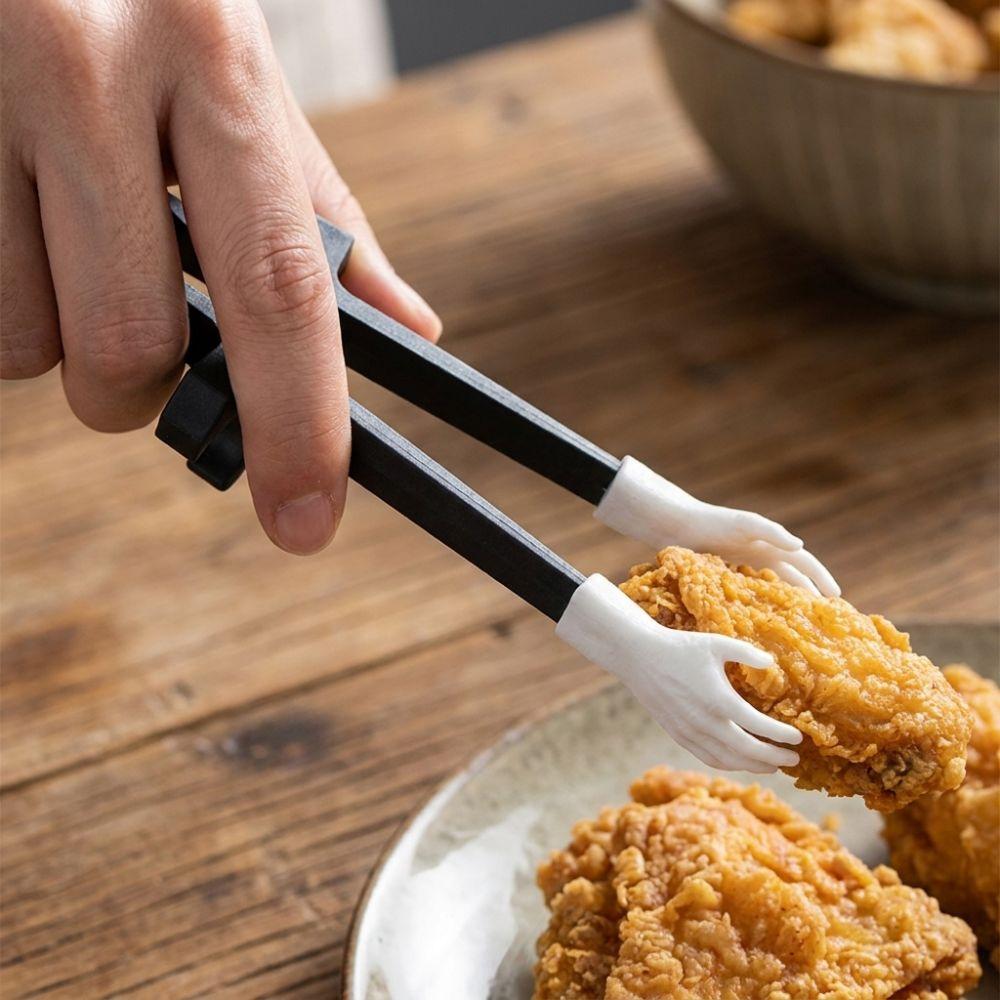 3D Printed Hand Shaped Snack Tongs Finger Ring Mount No Mess Snack Grabber Clip Office Party