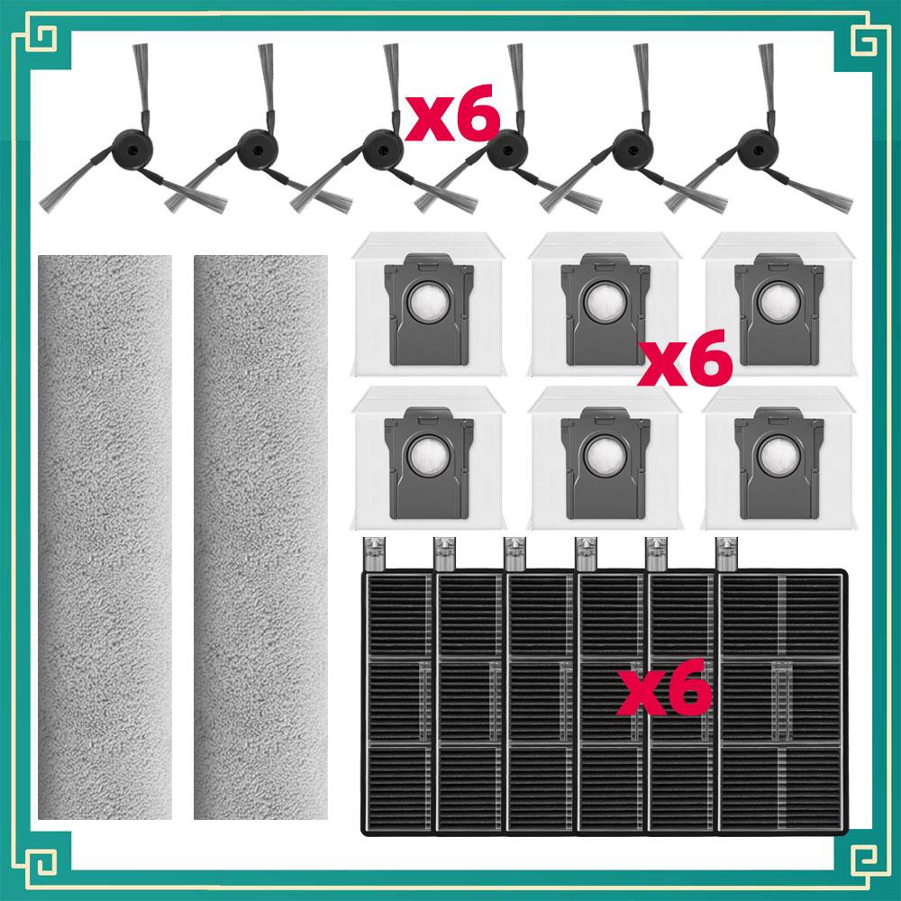 Fit For Dreame Aqua10 Track, Aqua 10 Pro Track, 10 Ultra Track Complete, RLR61CE / RLR81CE Spare Parts Brush Filter Mop Bag