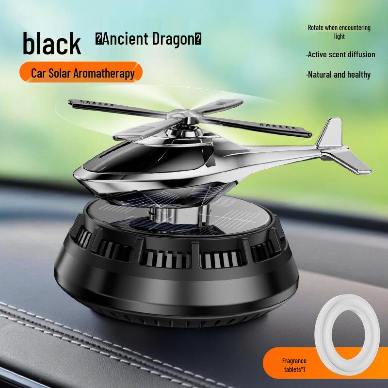 Solar-Powered Rotating Helicopter Aroma Diffuser - Long-Lasting Fragrance Ornament