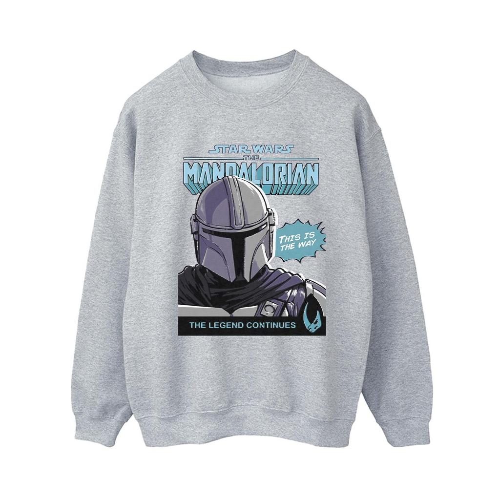 Star Wars The Mandalorian Womens/Ladies Mando Comic Cover Sweatshirt