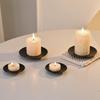 Nordic Romantic Candle Tray: Simple Iron Art Tabletop Ornament Holder