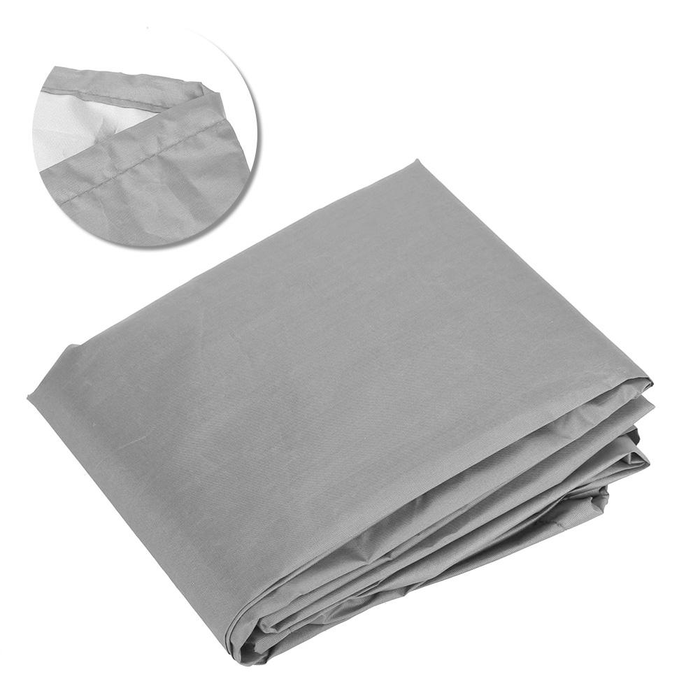 Γκρι Αδιάβροχο Ανθεκτικό στη Σκόνη Κάλυμμα Τραπεζιού Καρέκλας Κάλυμμα Προστασίας Σκάφους 61x56x64cm για Εξωτερική Χρήση