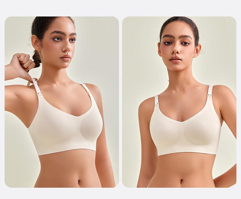 Breathable Seamless Anti-Engorgement Nursing Bra