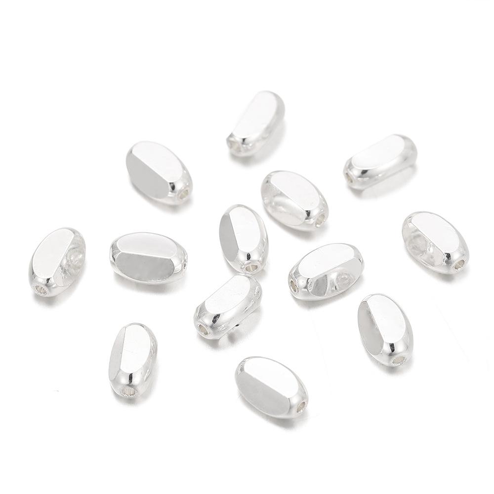 

Багатосторонні овальні рисові намистини Круглі прямі намистини з бісером ручної роботи Браслети Намисто Аксесуари 4.5*7mm about 45pcs