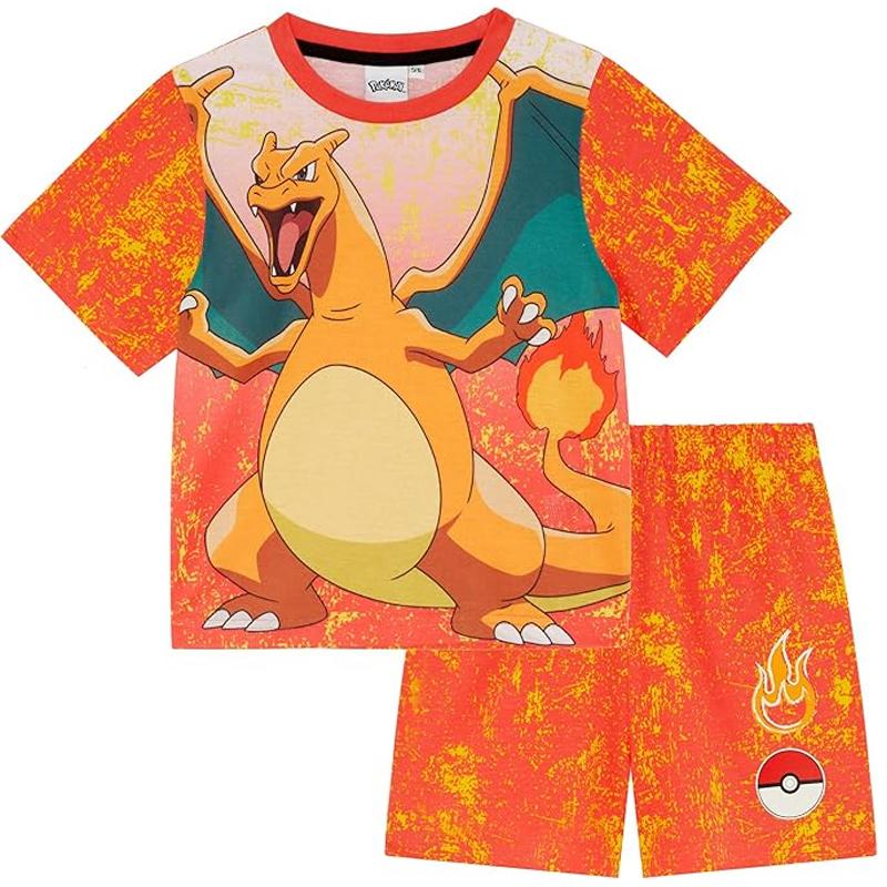2026 pokemon Mode T-shirt Short Ensembles 2 Pièces pour Enfants Vêtements de Sport pikachu Imprimé 3D Garçons Filles T-shirts Tenues d'Été