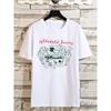 'the Wonderful Journey' 2022 Autumn And Winter New Men's Casual White Letter Print Round Neck T-shirt