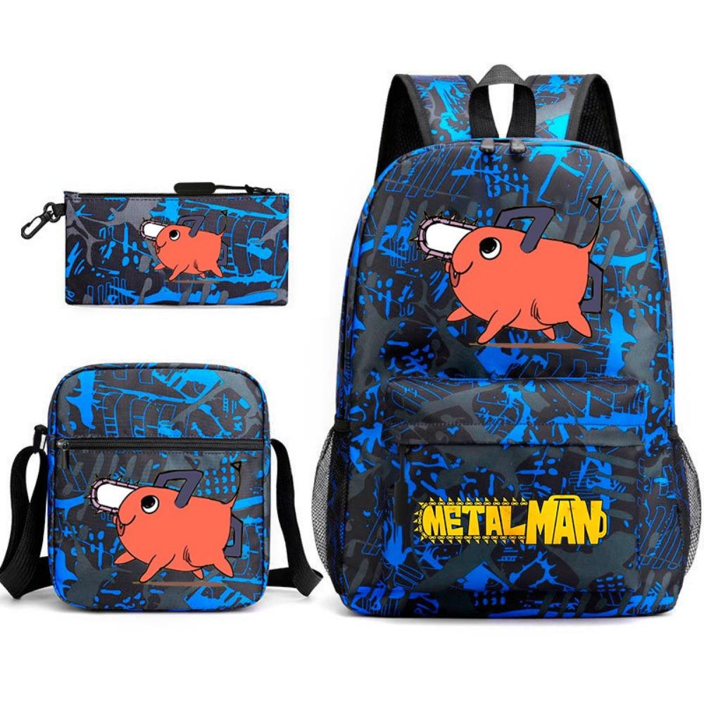 ONE PIECE heat transfer schoolbag primary school student printed backpack large capacity backpack backpack pencil case