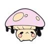 Cute Mushroom Enamel Pins Cartoon Red Pink Toadstool Brooches Cottagecore Badge Forest Fungi Jewelry Gift For Friends
