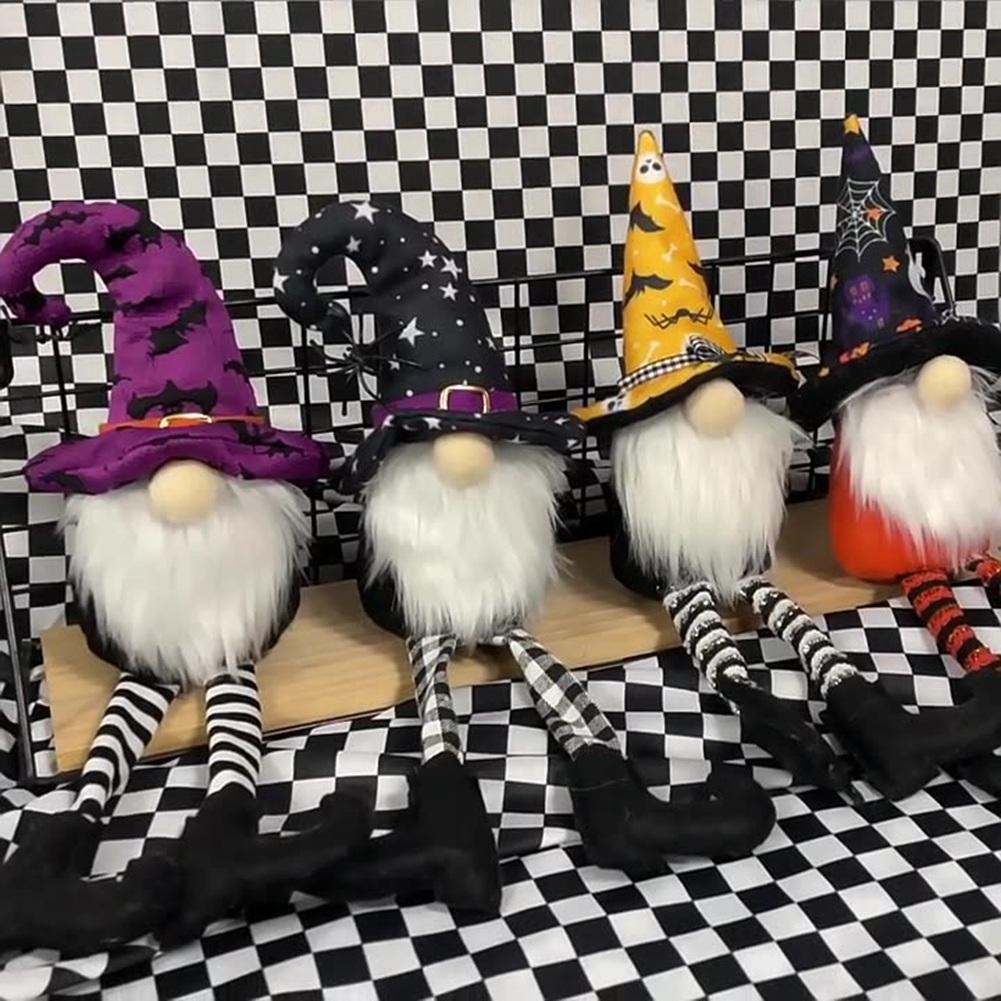 T02C!Halloween Decorations Party Decor Gnome Faceless Gnome For Home Desktop Decorations