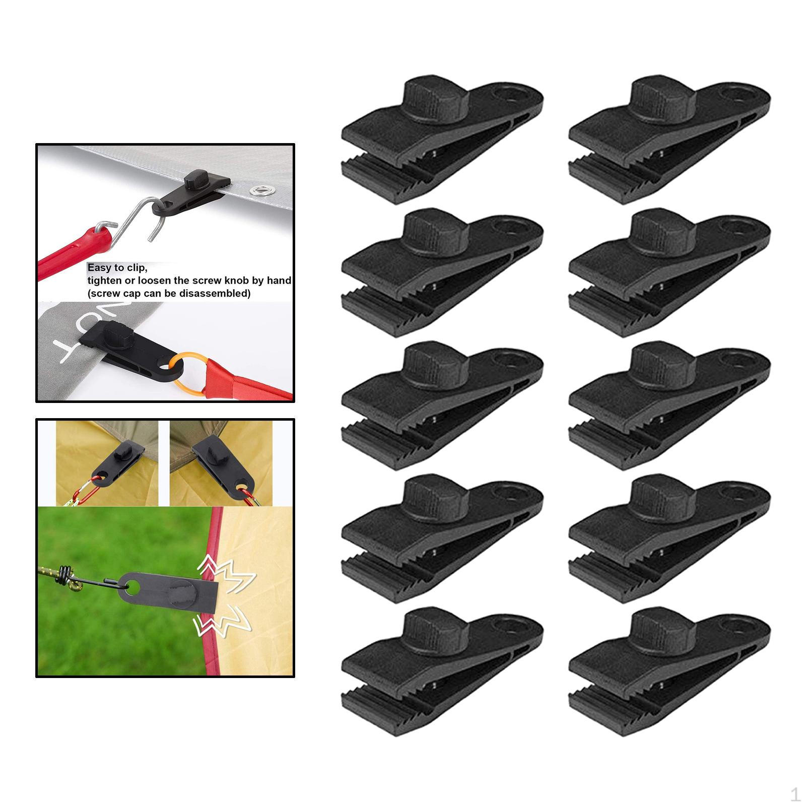 10/12 шт., набор зажимов для тента, зажимы для палатки 10Pcs Clips