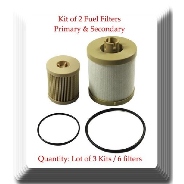 

Lot of 3 x Kit 2 Fuel Filter Fits:F250 350 450 550 650 750 Excursion 4.5L 6.0L