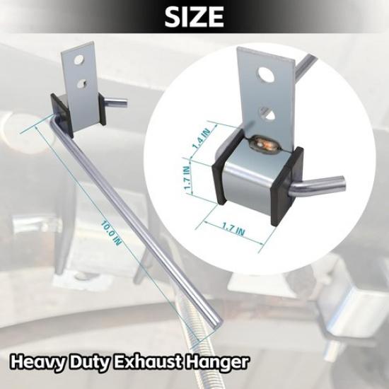2 Pcs Heavy Duty Exhaust Hanger Rod - Universal Exhaust Hangers -2 Pack