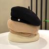 Summer Knitted Thin Beret Korean Edition Small And Versatile Painter'S Hat Trendy Casual Temperament Octagonal Hat