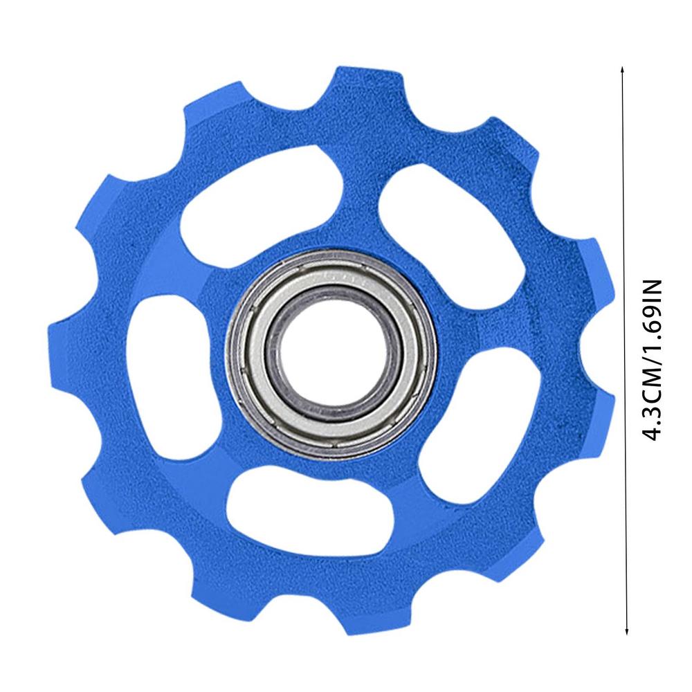11T Bicycle Rear Derailleur Wheel Ceramic Bearing Pulley Road Bike Guide Roller Idler for Road Mountain Bike Pulley Wheel