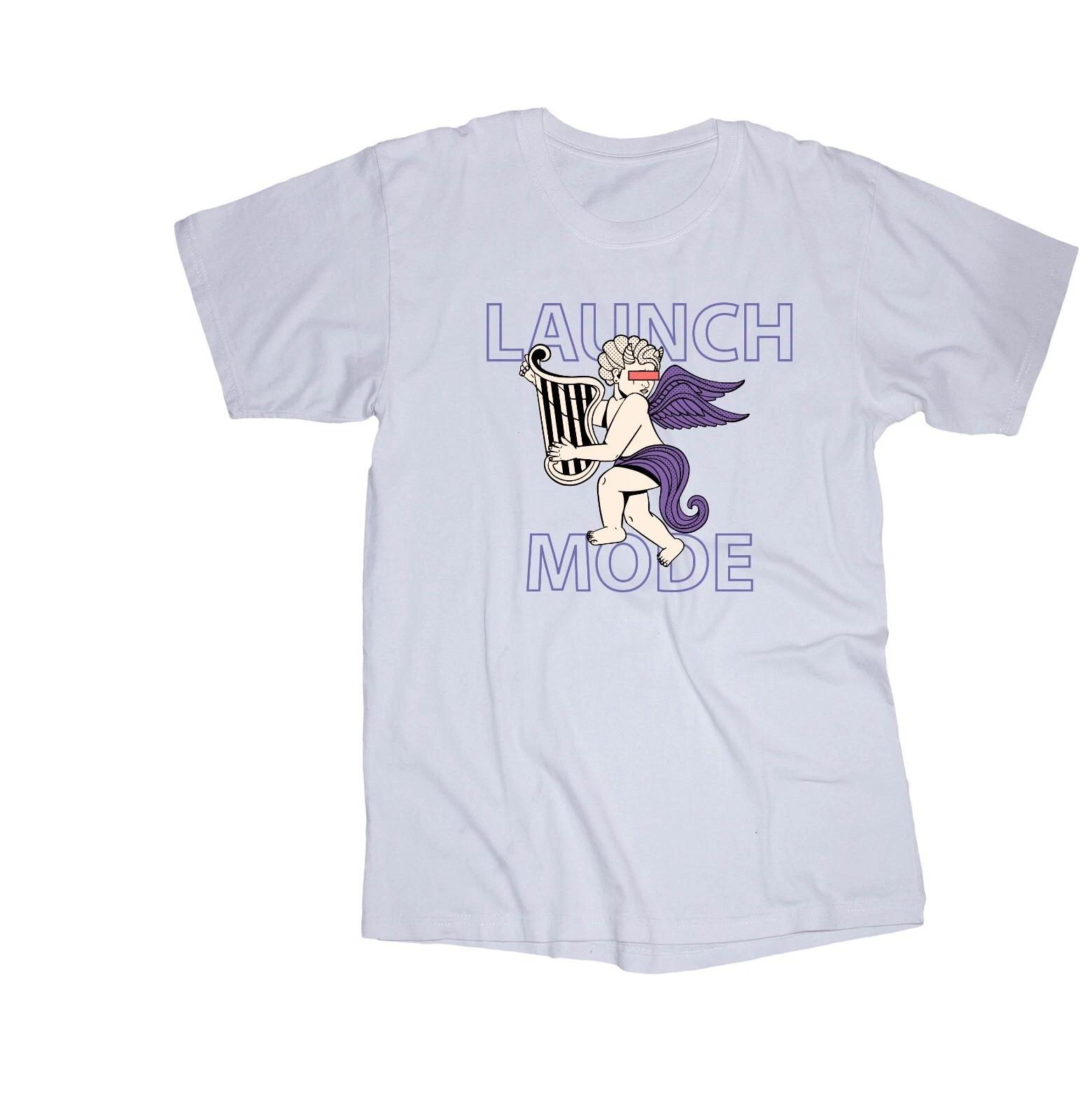 Launch Mode Angel Skateboard BMX Surf Snowboard Wakeboard Ride Air white T-shirt S
