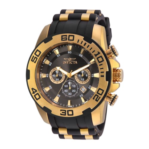 

Invicta Men s Pro Diver Quartz Stainless Steel and Silicone Casual Watch%% Color:Two Tone (Model: 22344)