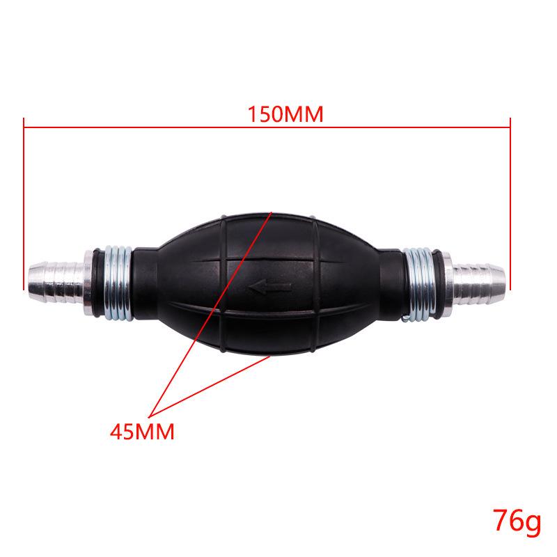 Aluminum Alloy One-Way Car/Boat Hand Squeeze Oil Pump - Suction Oil Extractor for Gasoline (6/8/10/12 Mm)