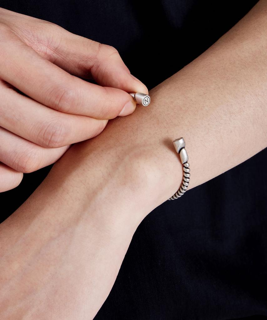 Maz Antique Twist Spring Bangle