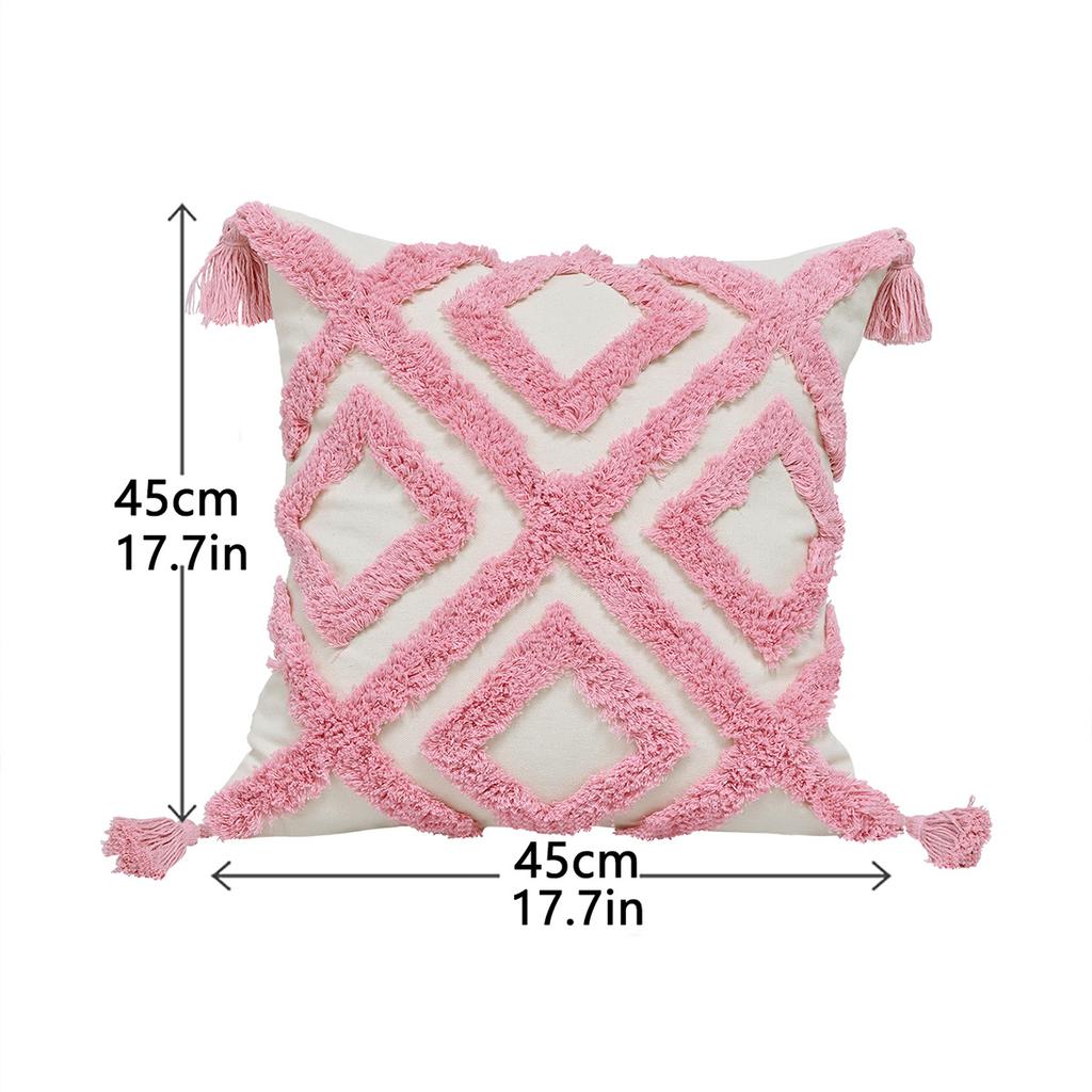 Tufted pillow cover living room sofa fringed cushion cover decoration does not contain pillow core TEMU
