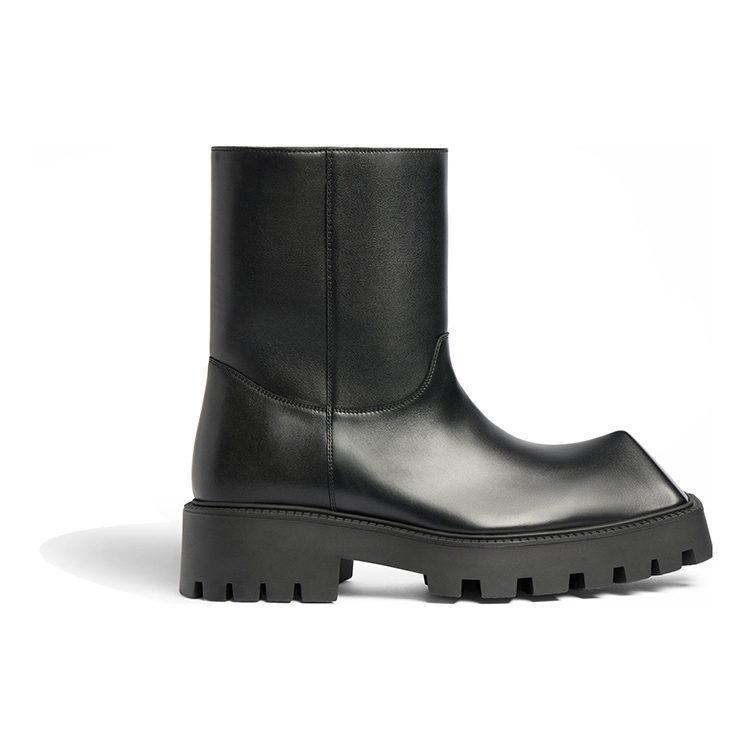 Balenciaga Rhino Booties 'Black Smooth Calfskin' Women's 763684WBB501000