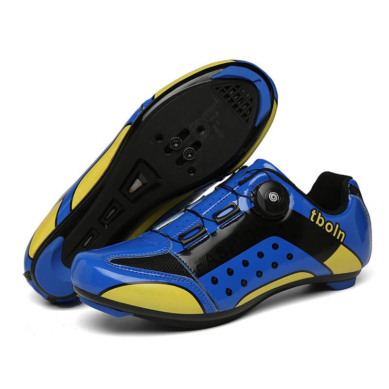 Cycling shoes New bicycle shoes Men's and women's mountain bike lock shoes Hard sole pull road bike lock pedal lock shoes