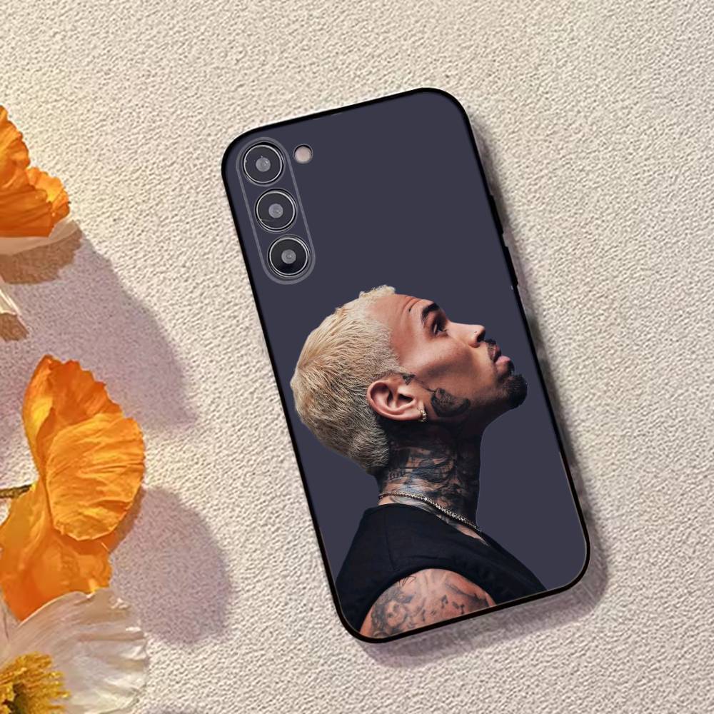 R&B Sänger C-Chris Brown Handyhülle für Samsung Galaxy A73,A72,A71,A70,A53,A52,A51,Andere Weiche Schwarze Hülle