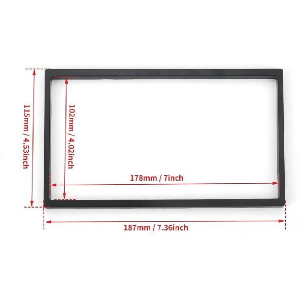 Double 2 Din Car Stereo Radio DVD Player Dash tallation Frame Mounting Kit
