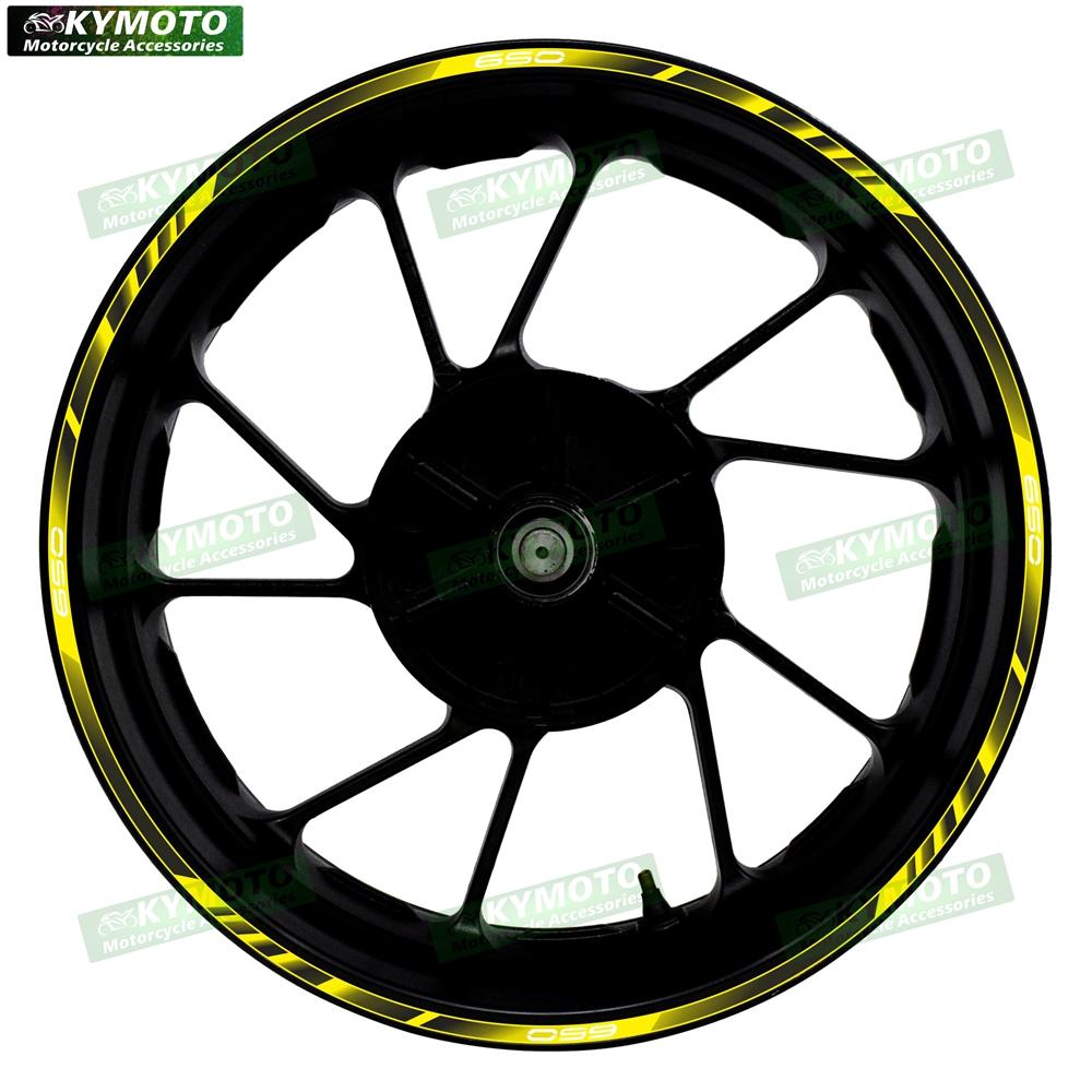 For Z650 Z 650 motorcycle accessories 17 inch front and rear wheel decals fairing hub reflective rim stripe sticker decoration