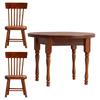 1Set 1:12 Dollhouse Miniature Tables Chairs Dining Table Kitchen Model Decor Toy Doll House Accessories
