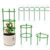 A Set of 12 Floors -Plant Support Pile Half Round Climbing Vines Stake Bonsai Fixing Rod Garden Plant Stake Holder Flower Ring Support Rack