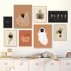 Funny Ghost Tooth Skull Ghost Wall Art Canvas Painting Autumn Halloween Pumpkin Decoration Posters Living Room Aesthetic Decor