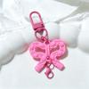 Summer Dopamine Transparent Bow Acrylic Keychains for Girls' Bags - DIY Charms & Accessories Gifts