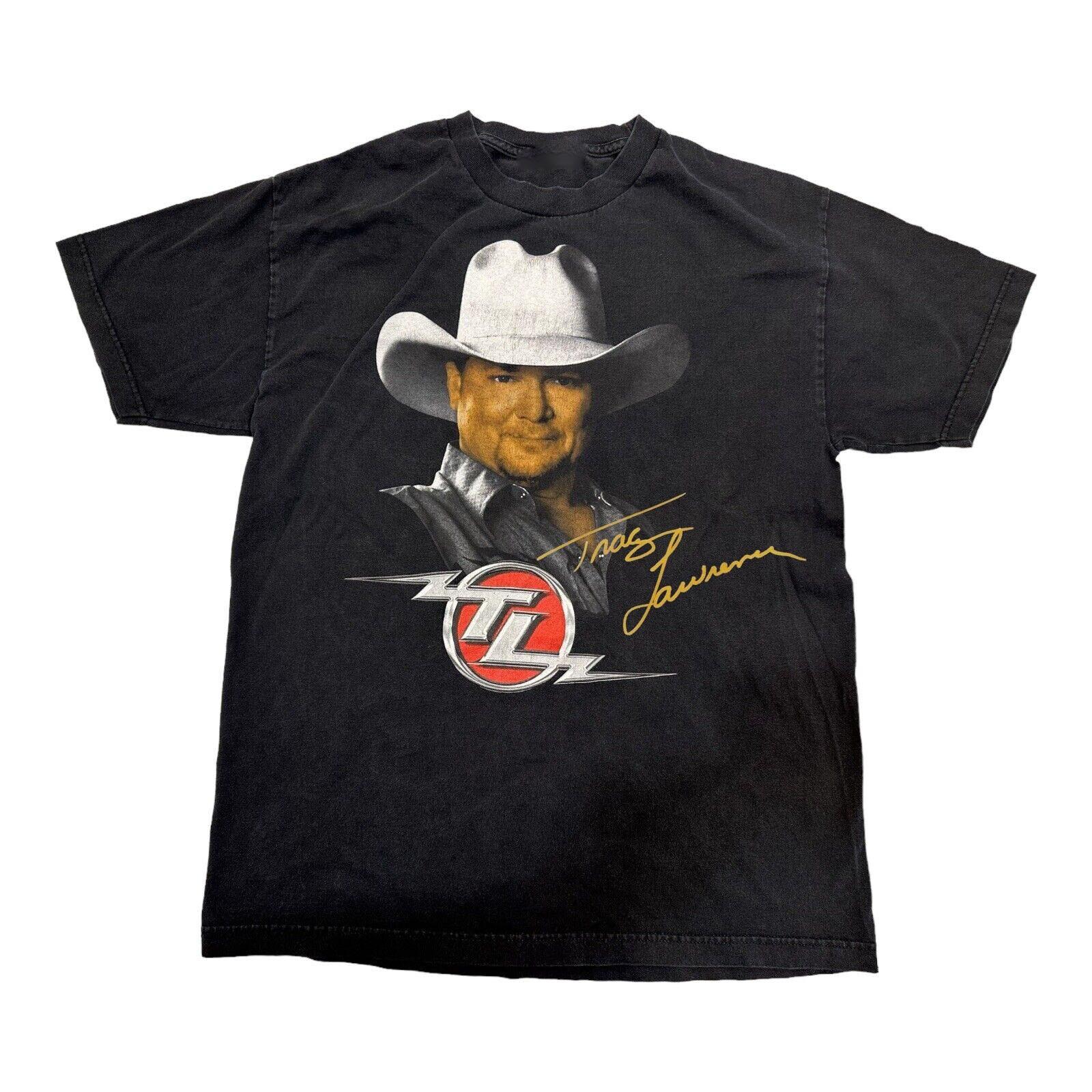 Vtg Tracy Lawrence Band Tour Heavy Cotton S-5XL Unisex Black Shirt S